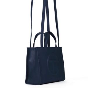 Navy Telfar Medium Shopping Bag
